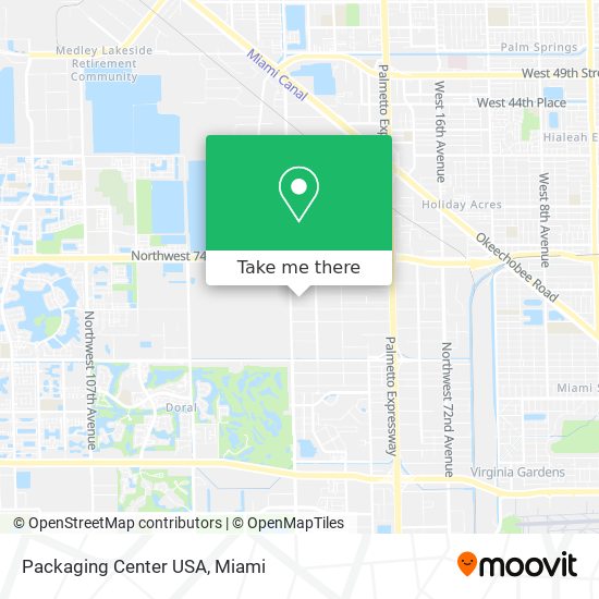 Packaging Center USA map