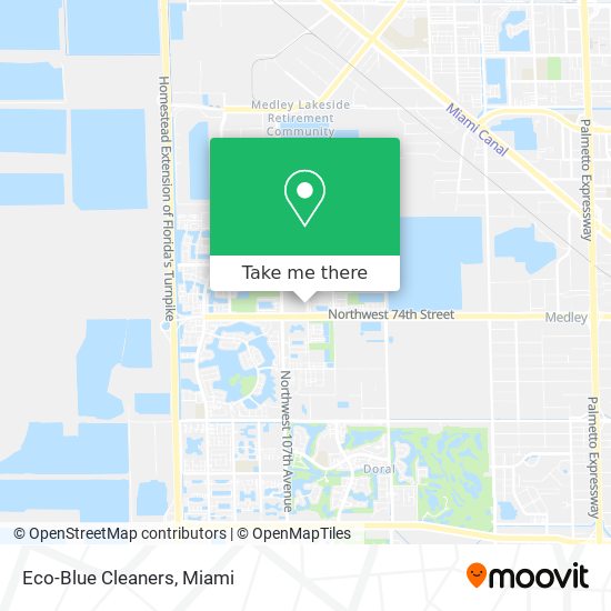 Eco-Blue Cleaners map