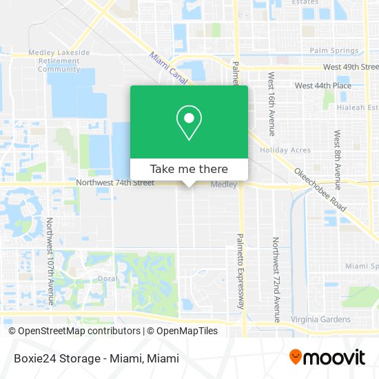 Boxie24 Storage - Miami map