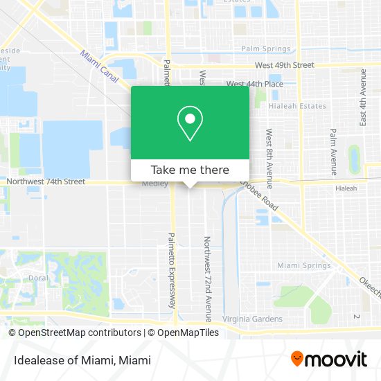 Mapa de Idealease of Miami