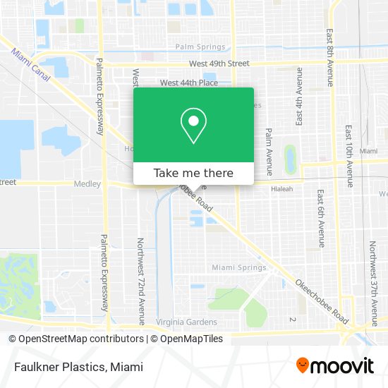 Faulkner Plastics map