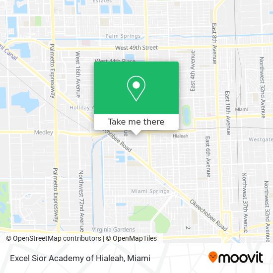 Mapa de Excel Sior Academy of Hialeah