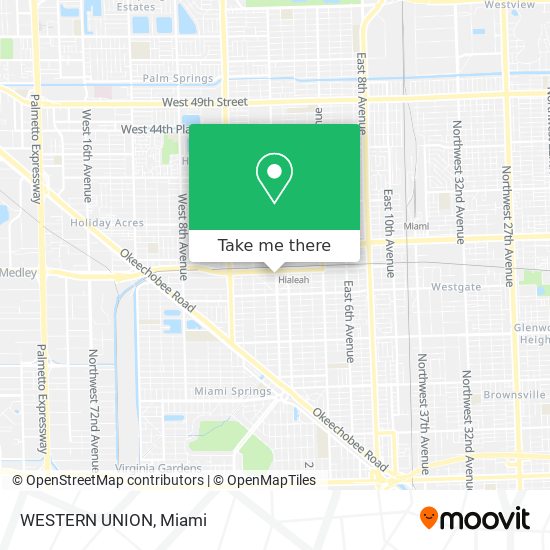 WESTERN UNION map