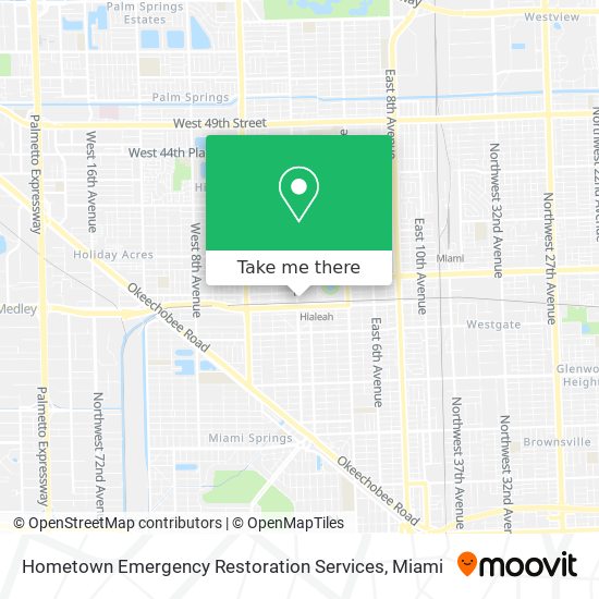 Hometown Emergency Restoration Services map