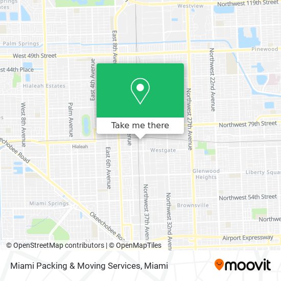 Miami Packing & Moving Services map