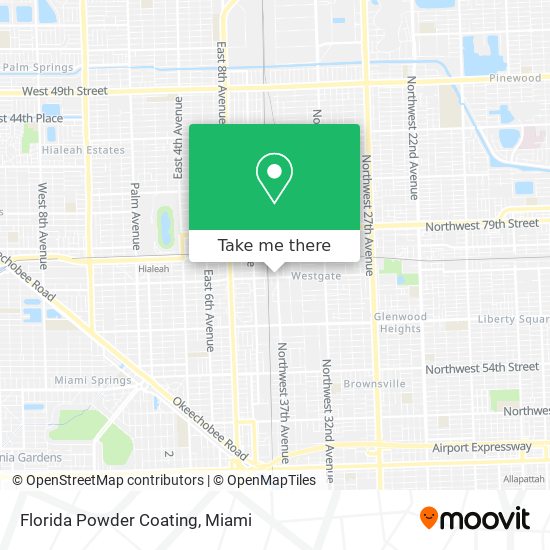 Florida Powder Coating map