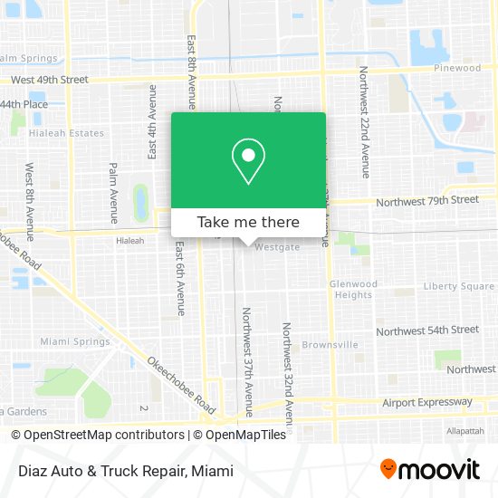 Mapa de Diaz Auto & Truck Repair