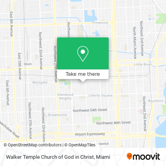 Mapa de Walker Temple Church of God in Christ