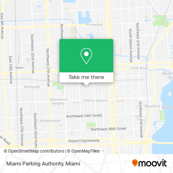 Miami Parking Authority map