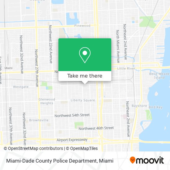 Miami-Dade County Police Department map