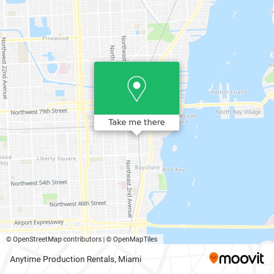 Anytime Production Rentals map