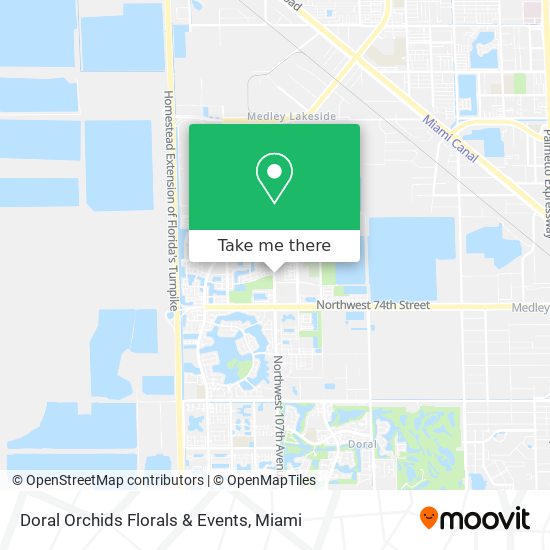 Doral Orchids Florals & Events map