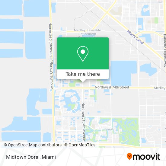 Midtown Doral map