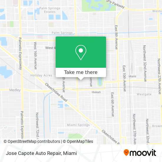 Mapa de Jose Capote Auto Repair