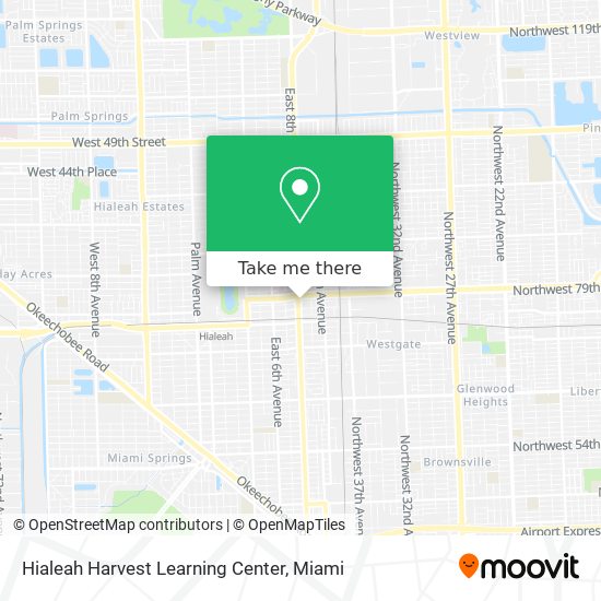 Mapa de Hialeah Harvest Learning Center