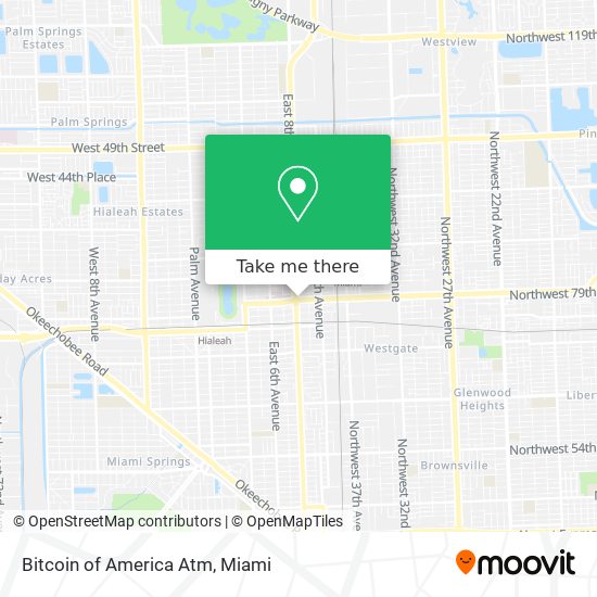 Bitcoin of America Atm map