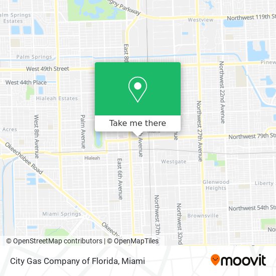 Mapa de City Gas Company of Florida