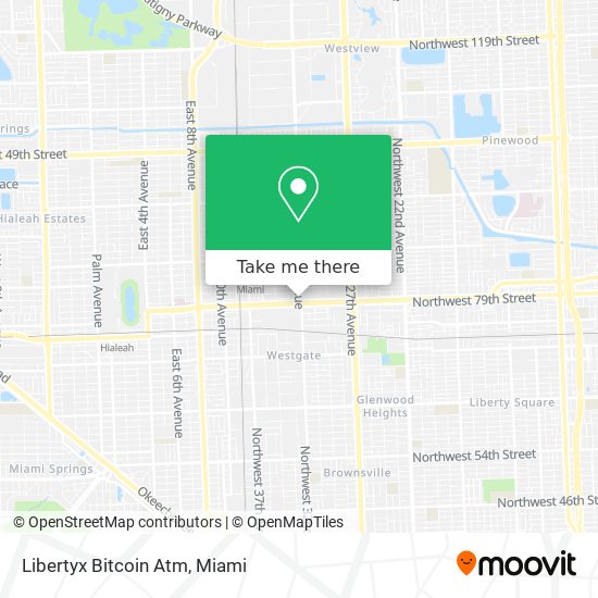 Mapa de Libertyx Bitcoin Atm