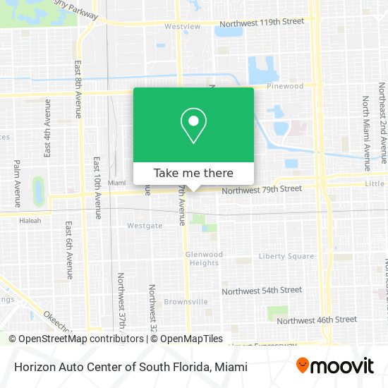 Horizon Auto Center of South Florida map