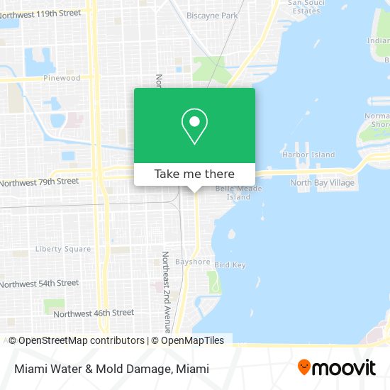 Mapa de Miami Water & Mold Damage