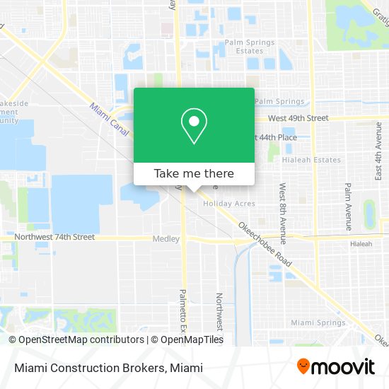 Mapa de Miami Construction Brokers