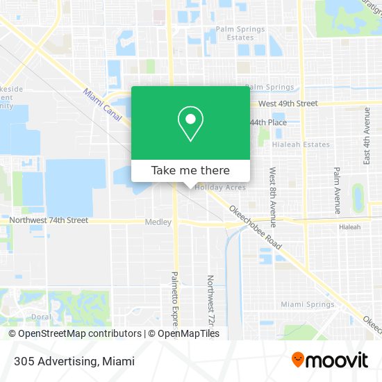 305 Advertising map