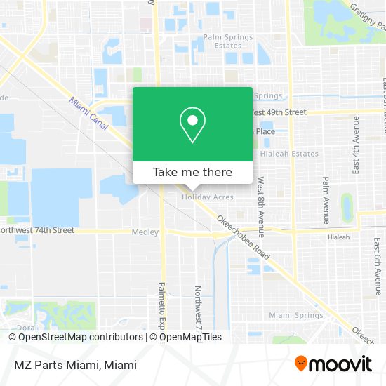 MZ Parts Miami map