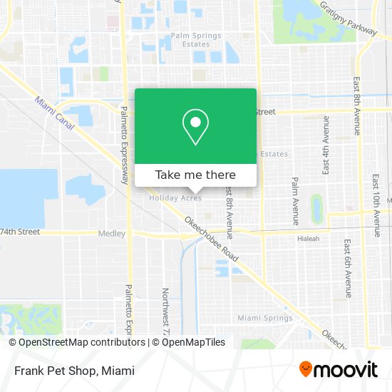 Frank Pet Shop map