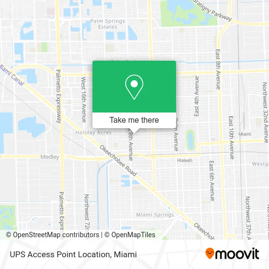 UPS Access Point Location map