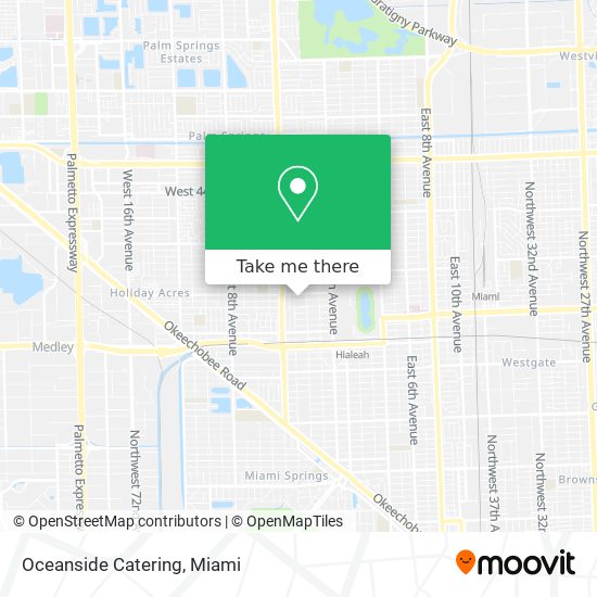 Oceanside Catering map