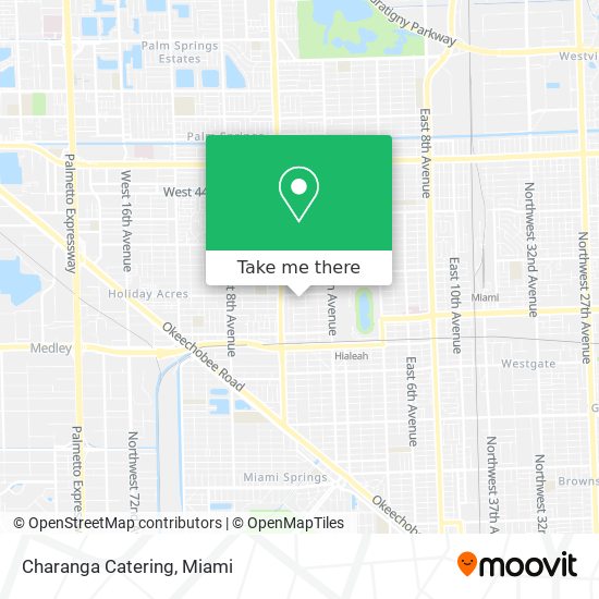 Charanga Catering map