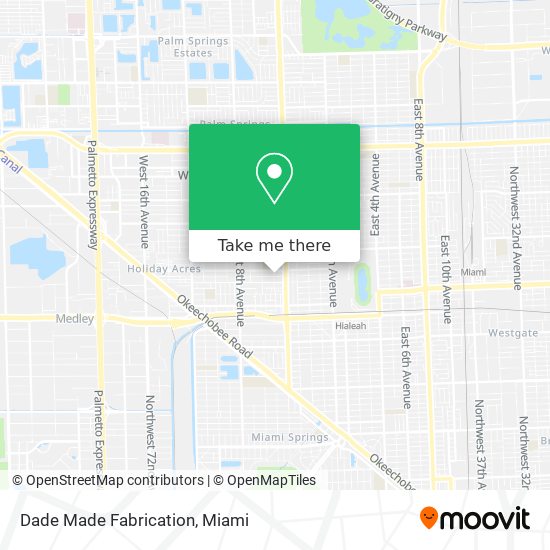 Dade Made Fabrication map