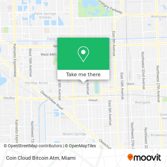 Mapa de Coin Cloud Bitcoin Atm