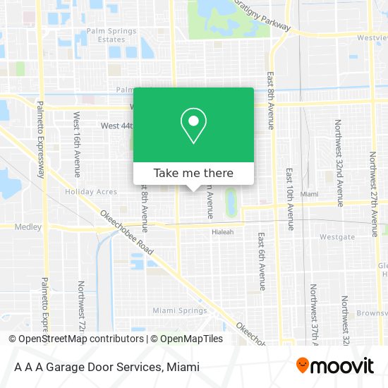 A A A Garage Door Services map