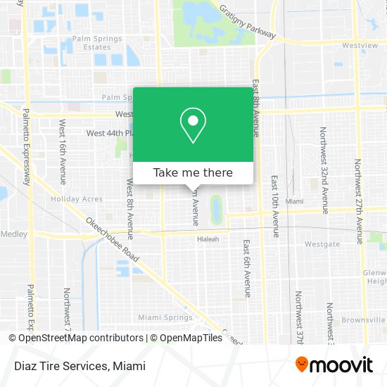 Diaz Tire Services map