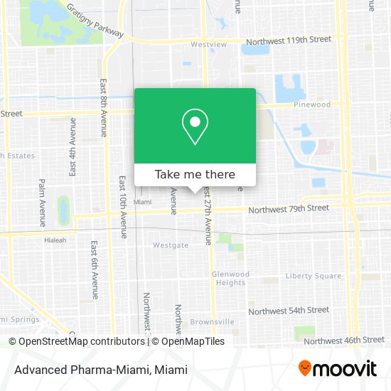 Advanced Pharma-Miami map
