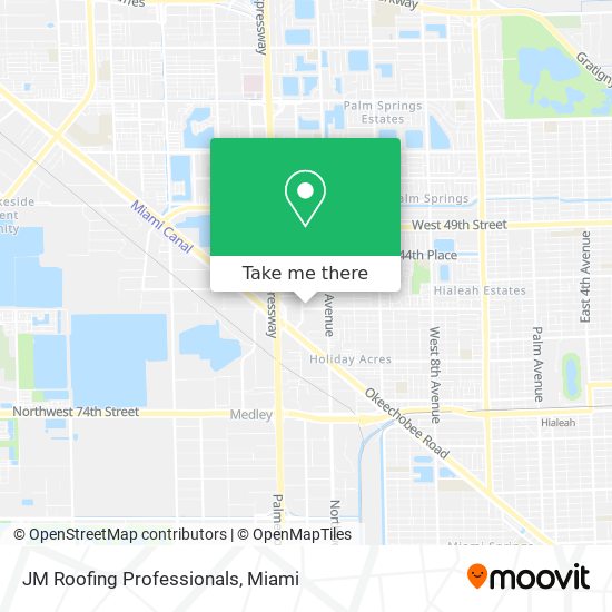 JM Roofing Professionals map