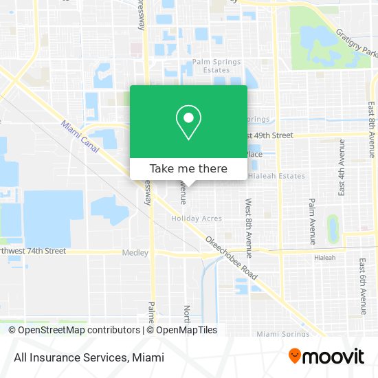 All Insurance Services map