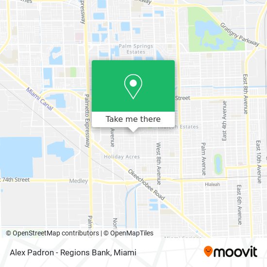 Mapa de Alex Padron - Regions Bank