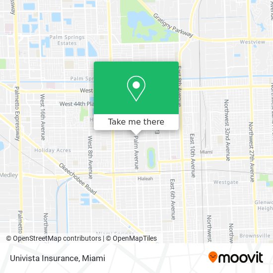 Mapa de Univista Insurance