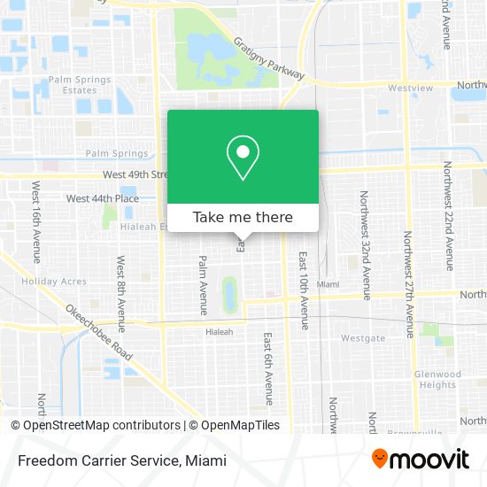 Freedom Carrier Service map