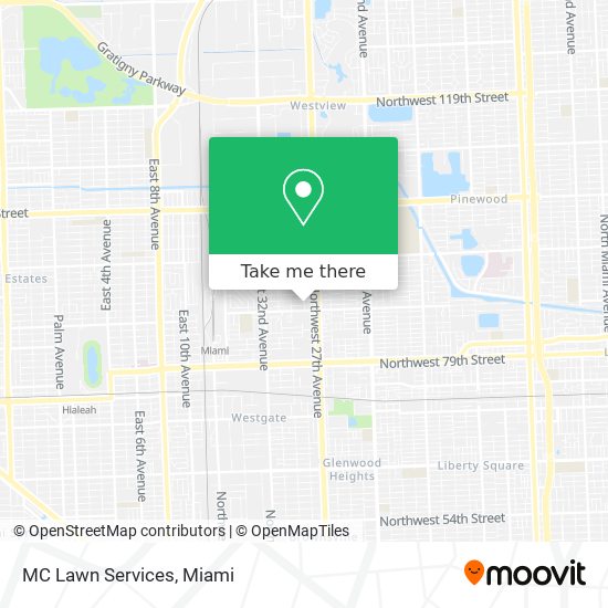 MC Lawn Services map