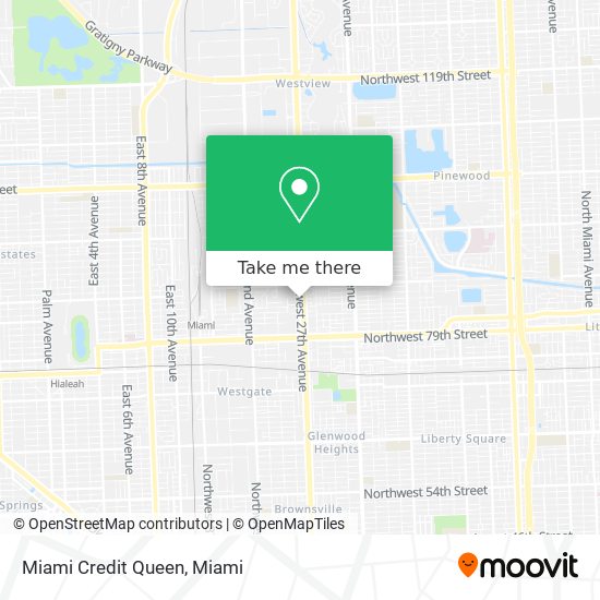 Miami Credit Queen map
