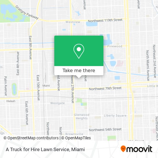 Mapa de A Truck for Hire Lawn Service