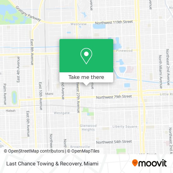 Last Chance Towing & Recovery map