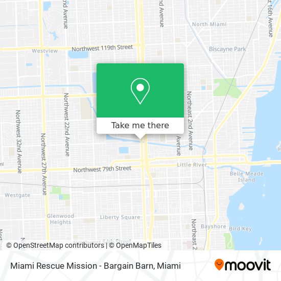 Mapa de Miami Rescue Mission - Bargain Barn