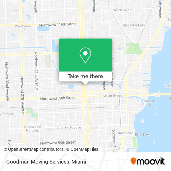 Mapa de Goodman Moving Services