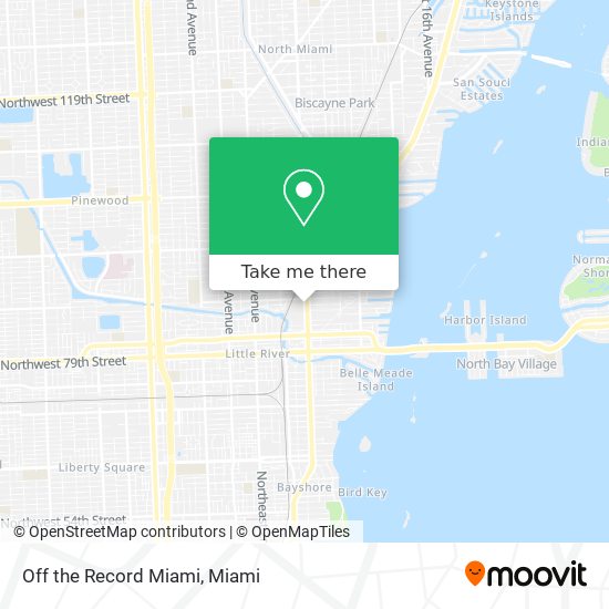 Off the Record Miami map