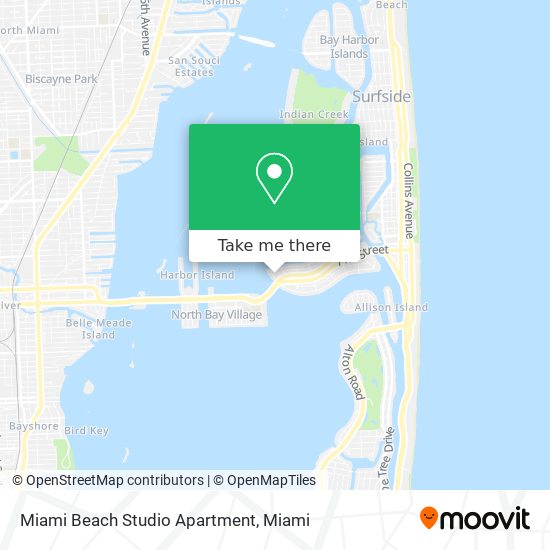 Mapa de Miami Beach Studio Apartment