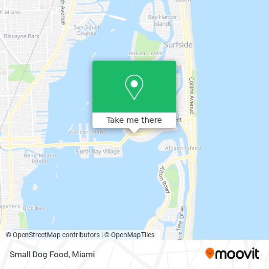 Mapa de Small Dog Food